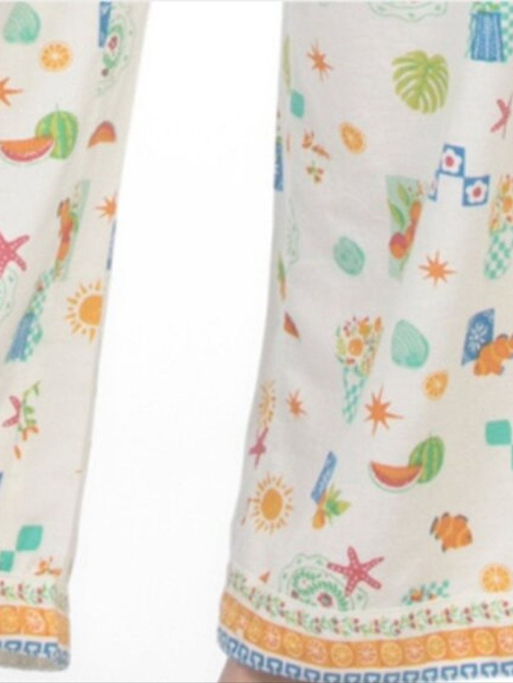 NWT - Midnight Sky Linen Blend Whimsy Printed Top & Pants Set - Size L - Picture 6 of 14